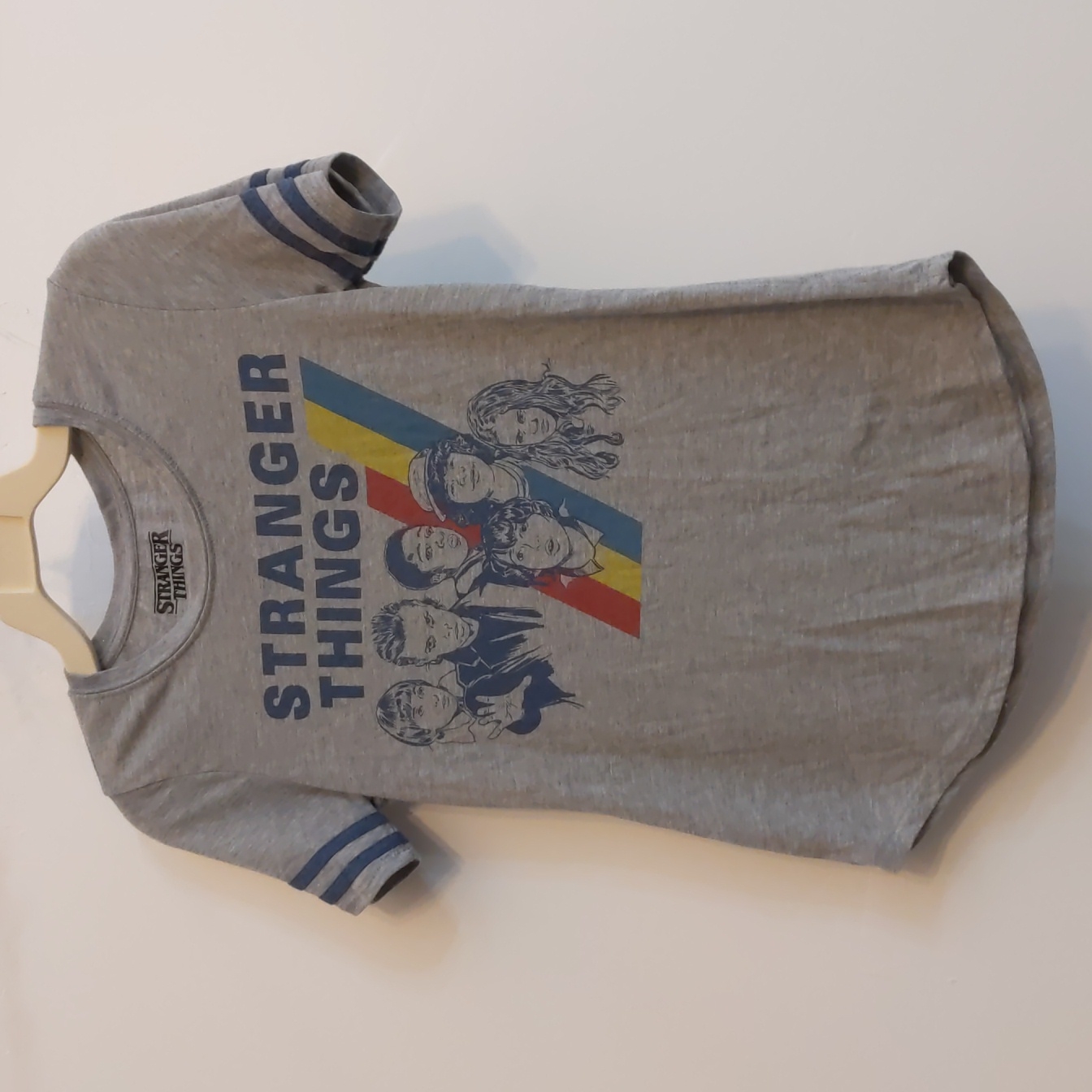 Stranger Things Cast Grey Women's T-Shirt Grey Sz Xs